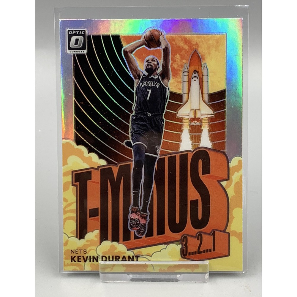 2021 Donruss Optic T-Minus 321 Silver Holo Prizm‎ #6 Kevin Durant Brooklyn Nets